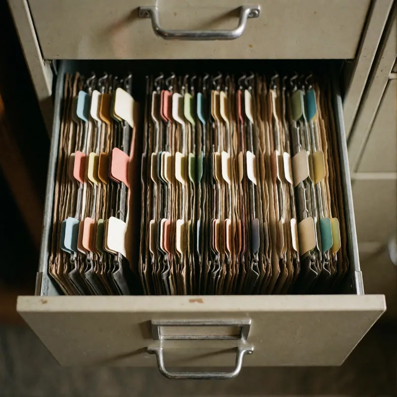 The filing drawers at Woodside Insurance