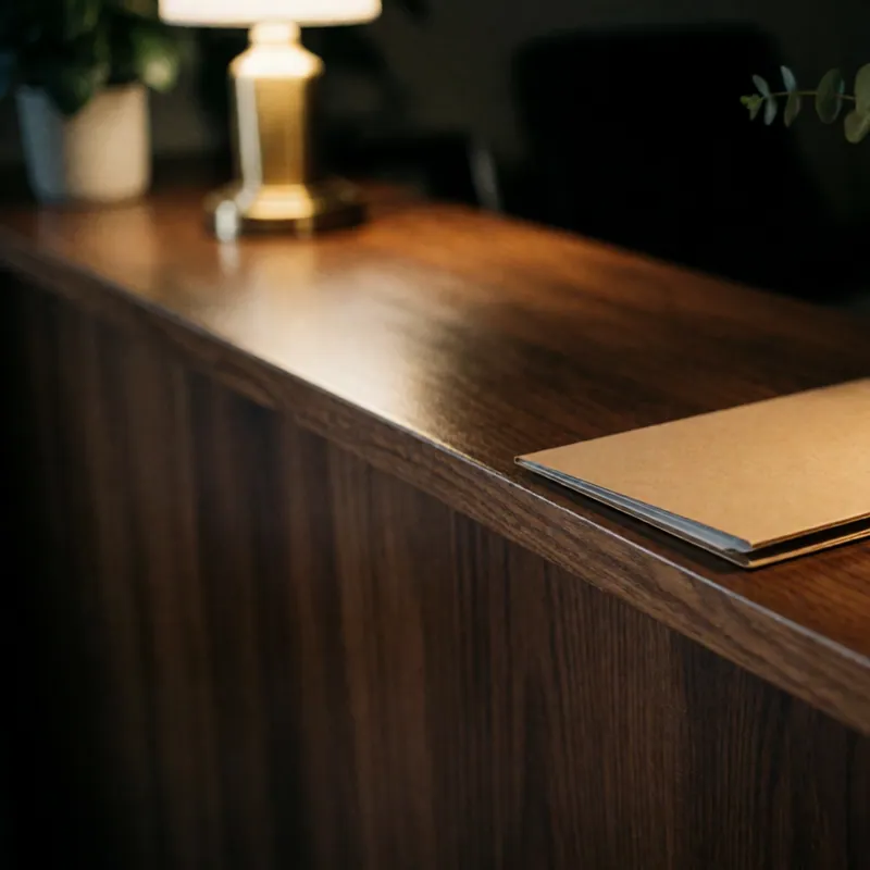 The reception counter at Woodside Insurance
